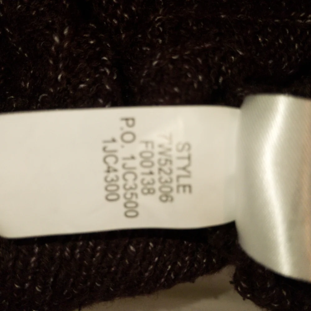 Lucky Brand Women’s Oversized‎ Mock Neck Sweater Wine Textured Knit Size Medium